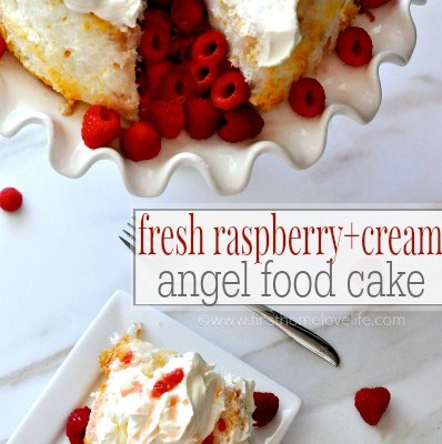 Fresh Raspberry & Cream Cake