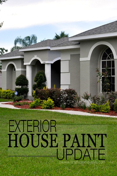 EXTERIOR HOUSE PAINT UPDATE:After months of interviewing different painters, and painting close to a bazillion different color swatches on the wall, our house finally got it's much needed facelift a couple of weeks ago, and all I keep thinking is...