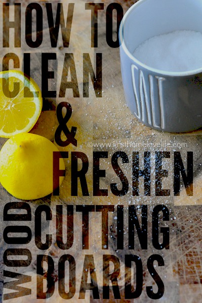 HOW TO CLEAN CUTTING BOARDS