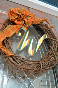 Fall Monogram Wreath