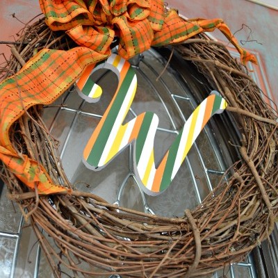 Fall Monogram Wreath