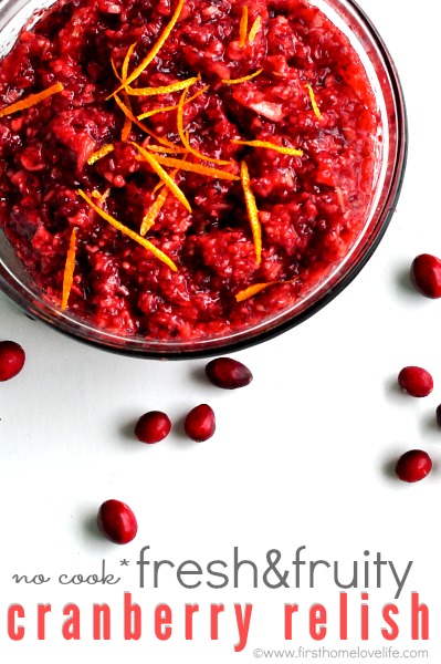 fresh and fruity cranberry relish