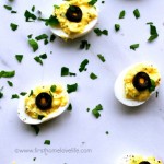 delicious sweet and tangy deviled eggs- the perfect appetizer for the holidays! via firsthomelovelife.com
