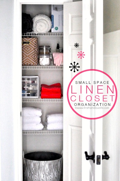 Linen Closet Organization: small home/ BIG IDEAS – Simplicity in the South