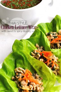 Thai Chicken Lettuce Wraps