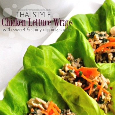 Thai Chicken Lettuce Wraps