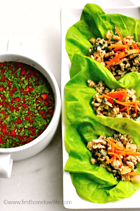 lettuce wraps with dip