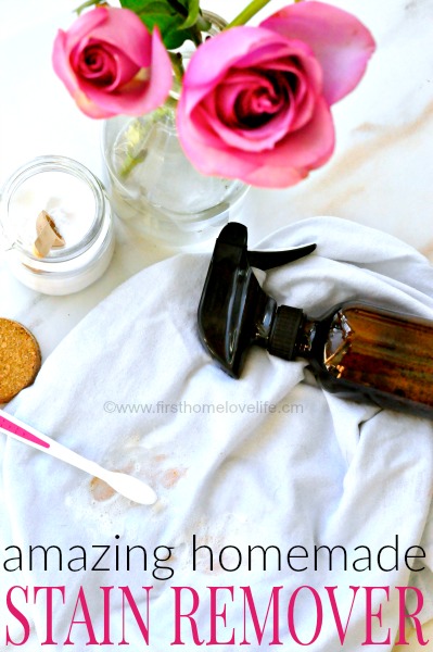 MIRACLE HOMEMADE LAUNDRY STAIN REMOVER via www.firsthomelovelife.com