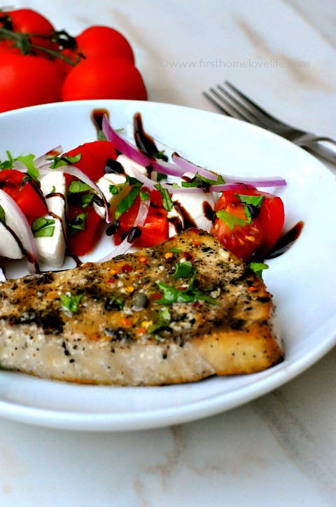 delicious grilled swordfish recipe via www.firsthomelovelife.com