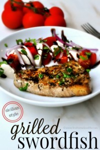 Sicilian Style Grilled Swordfish