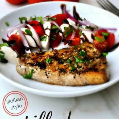 Sicilian Style Grilled Swordfish