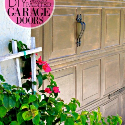 Wood Painted Garage Doors