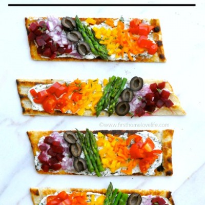 Grilled Goat Cheese and Veggie Pizza