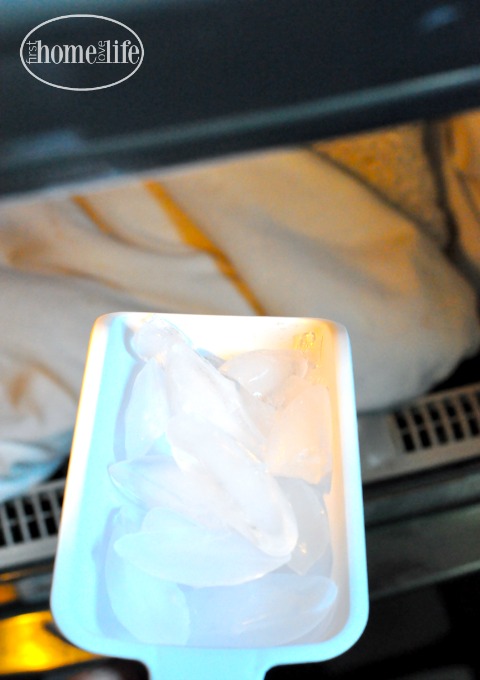 ice helps remove wrinkles from clothing