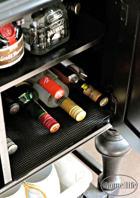 liquor cabinet storage via firsthomelovelife.com