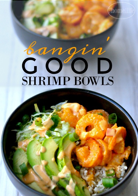 Bangin' good shrimp bowls. If you like Bonefish Grills bang bang shrimp than you will love this easy dinner idea! via firsthomelovelife.com