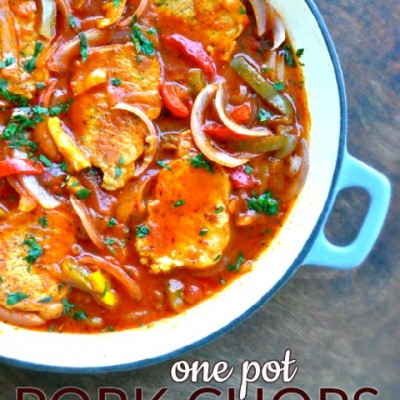 One Pot Pork Chops and Peppers