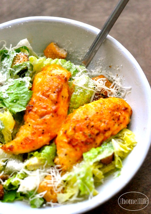 spicy chicken caesar salad