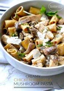 Creamy Chicken Marsala Mushroom Pasta