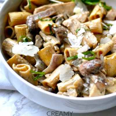 Creamy Chicken Marsala Mushroom Pasta