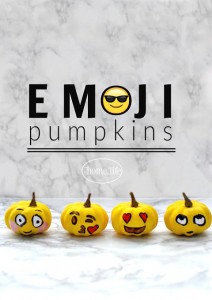 Emoji Painted Pumpkins