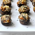 STUFFING STUFFED MUSHROOMS- A GREAT RECIPE FOR THANKSGIVING VIA FIRSTHOMELOVELIFE.COM