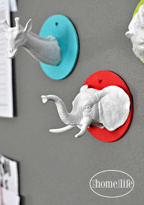 DIY faux taxidermy gift tags for the holidays via firsthomelovelife.com