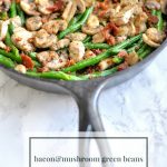 These bacon mushroom green beans are the perfect side dish to make and pair well with chicken, beef, pork or just eat it on its own via firsthomelovelife.com