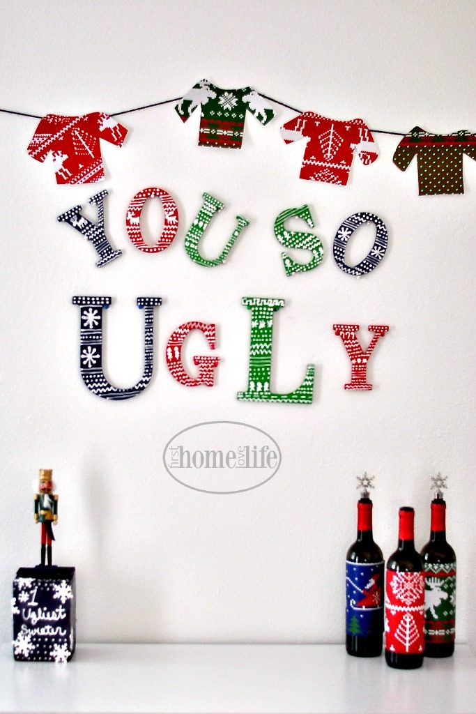 UGLY CHRISTMAS SWEATER PARTY IDEAS VIA FIRSTHOMELOVELIFE.COM