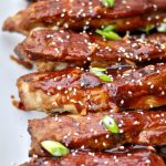 These Chinese style spare ribs are lick your fingers good! Taste just like the ones you get at a Chinese restaurant via firsthomelovelife.com