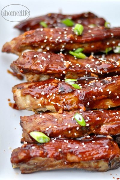 These Chinese style spare ribs are lick your fingers good! Taste just like the ones you get at a Chinese restaurant via firsthomelovelife.com