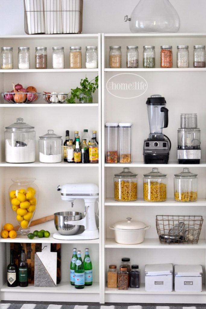 https://www.firsthomelovelife.com/wp-content/uploads/2017/01/pretty-open-pantry-organization-using-IKEA-Billy-bookshelves-via-firsthomelovelife.com_-683x1024.jpg