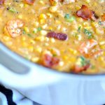 shrimp potato and corn chowder via firsthomelovelife.com