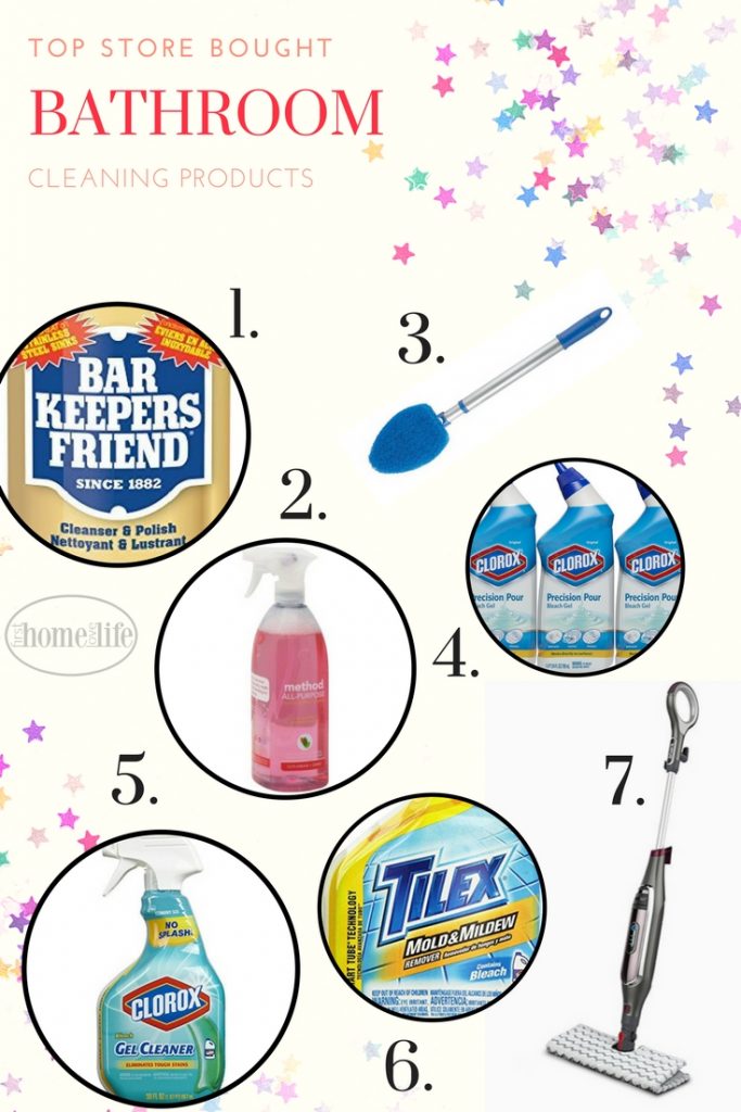 best bathroom cleaning products to go clean with via firsthomelovelife.com