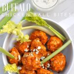 Chicken wings without the messy fingers! This BUFFALO CHICKEN BALL BITES are the perfect game day appetizer! via firsthomelovelife.com