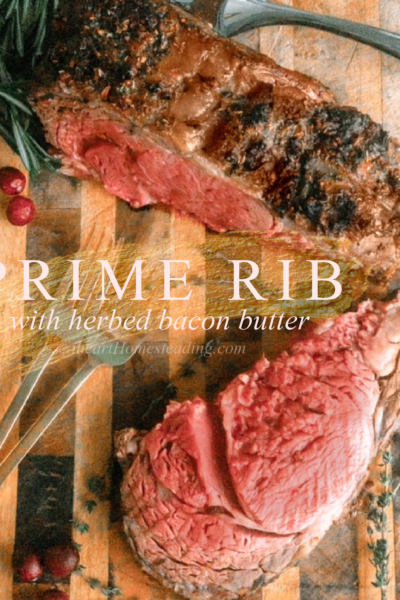 The best prime rib recipe | Bacon Butter Prime Rib with Herbs | Easy prime rib recipe