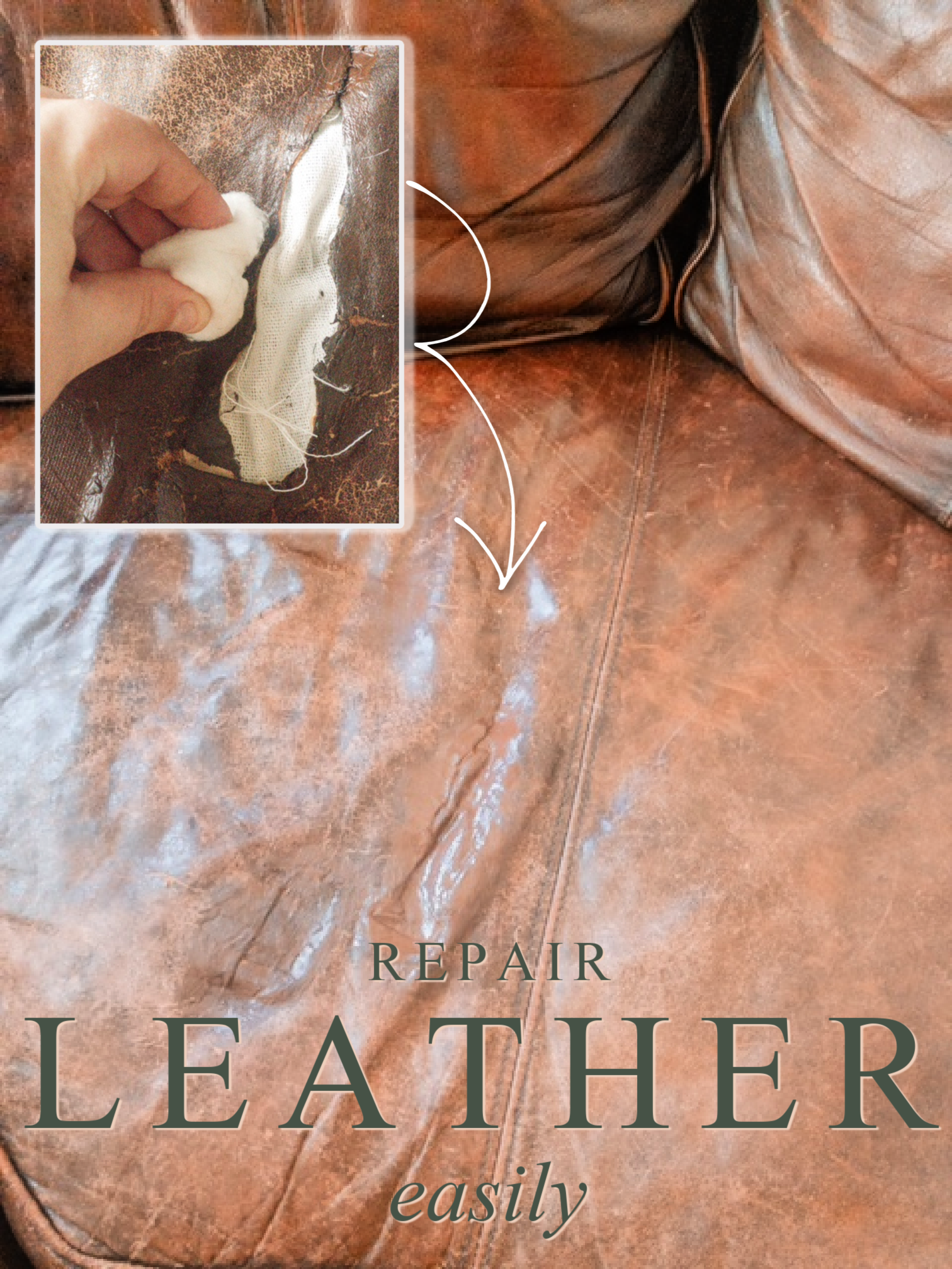 how to repair leather easily | repairing a leather couch