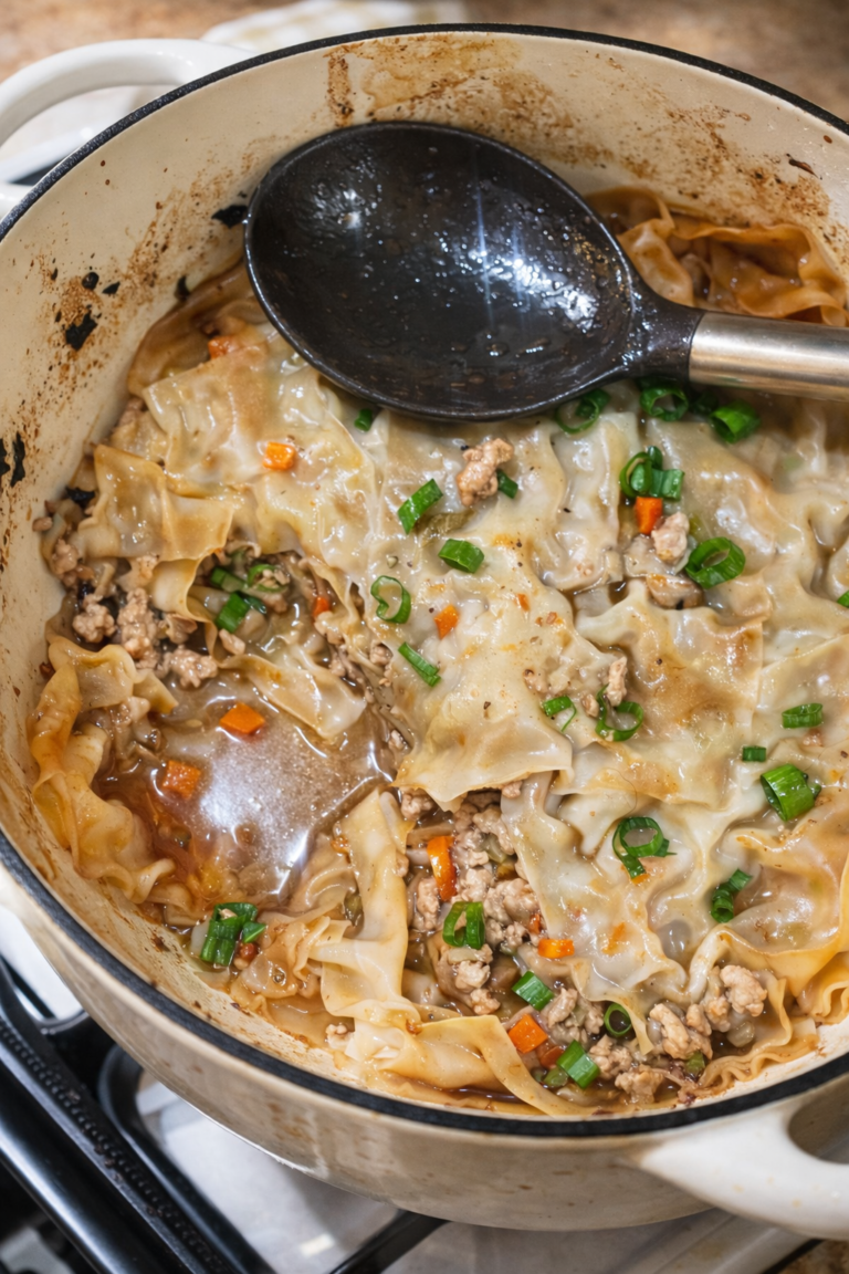 Asian inspired lasagna