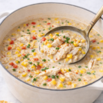 Creamy spicy Cajun corn and crab soup made in one pot with tender lump crab meat, sweet corn, and Cajun seasoning.