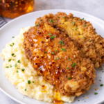 Hot Honey Fried Chicken with Mashed Potatoes