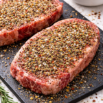 Ribeye Steak with Montreal Steak Seasoning