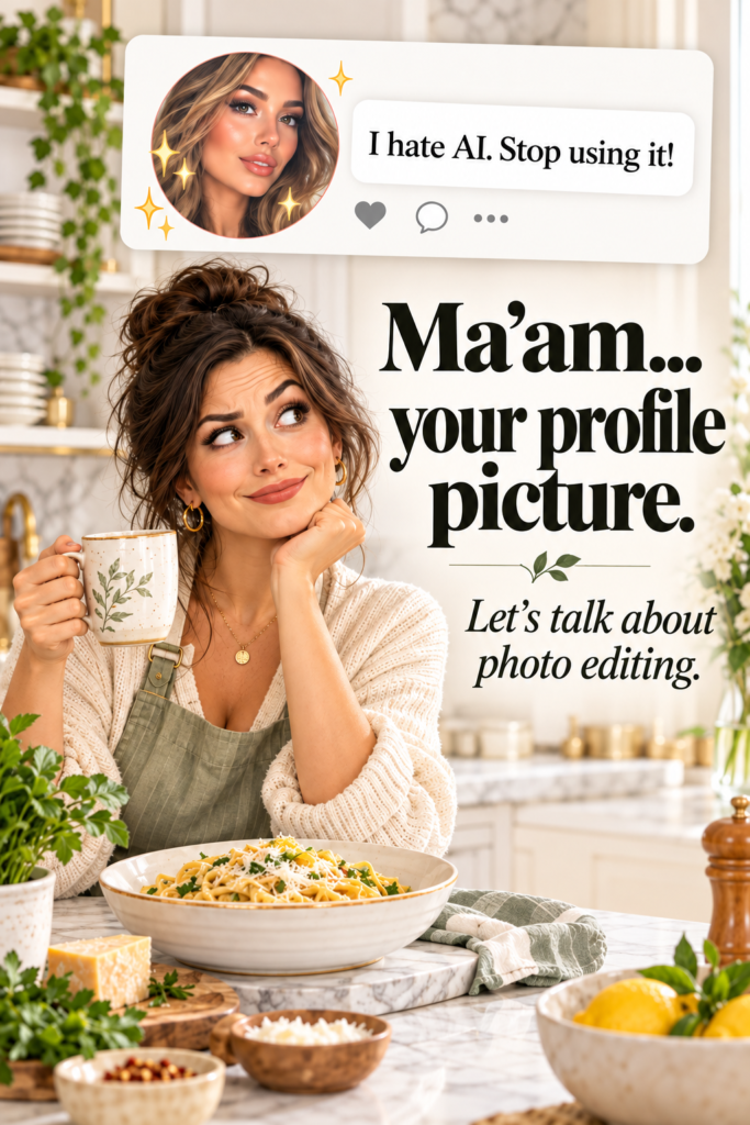 Lately, I’ve been seeing more and more comments on Pinterest like "stop using AI" and "I hate AI." Ma'am... I appreciate your comment but coming from someone who has heavily filtered your profile picture to one step below a magazine cover, I have a few thoughts...